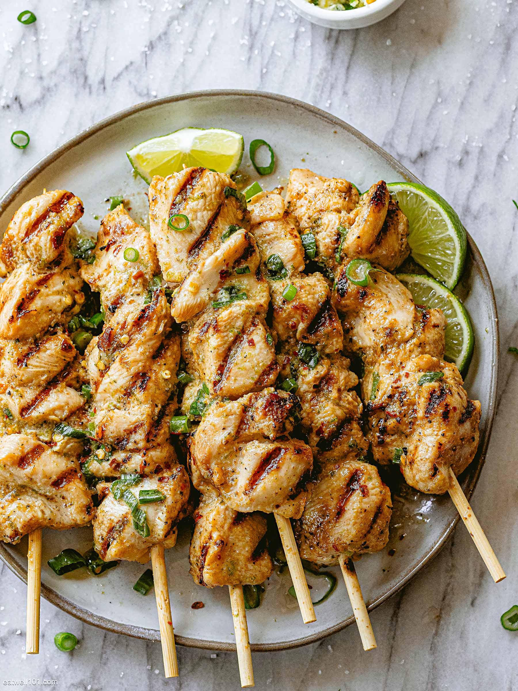 Honey-Lime Grilled Chicken Skewers