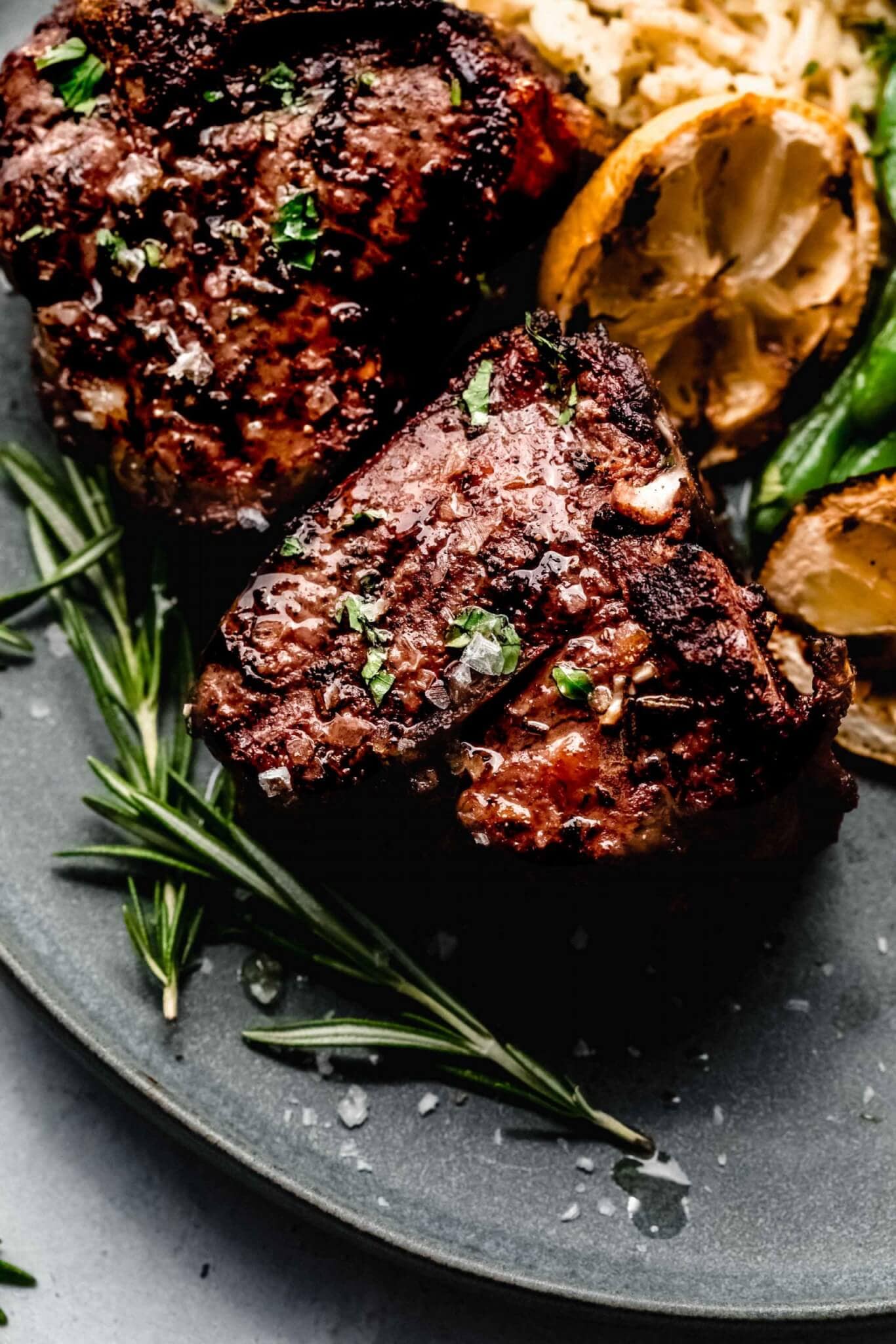 Pan-Seared Lamb Chops with Greek Herb and Lemon Marinade