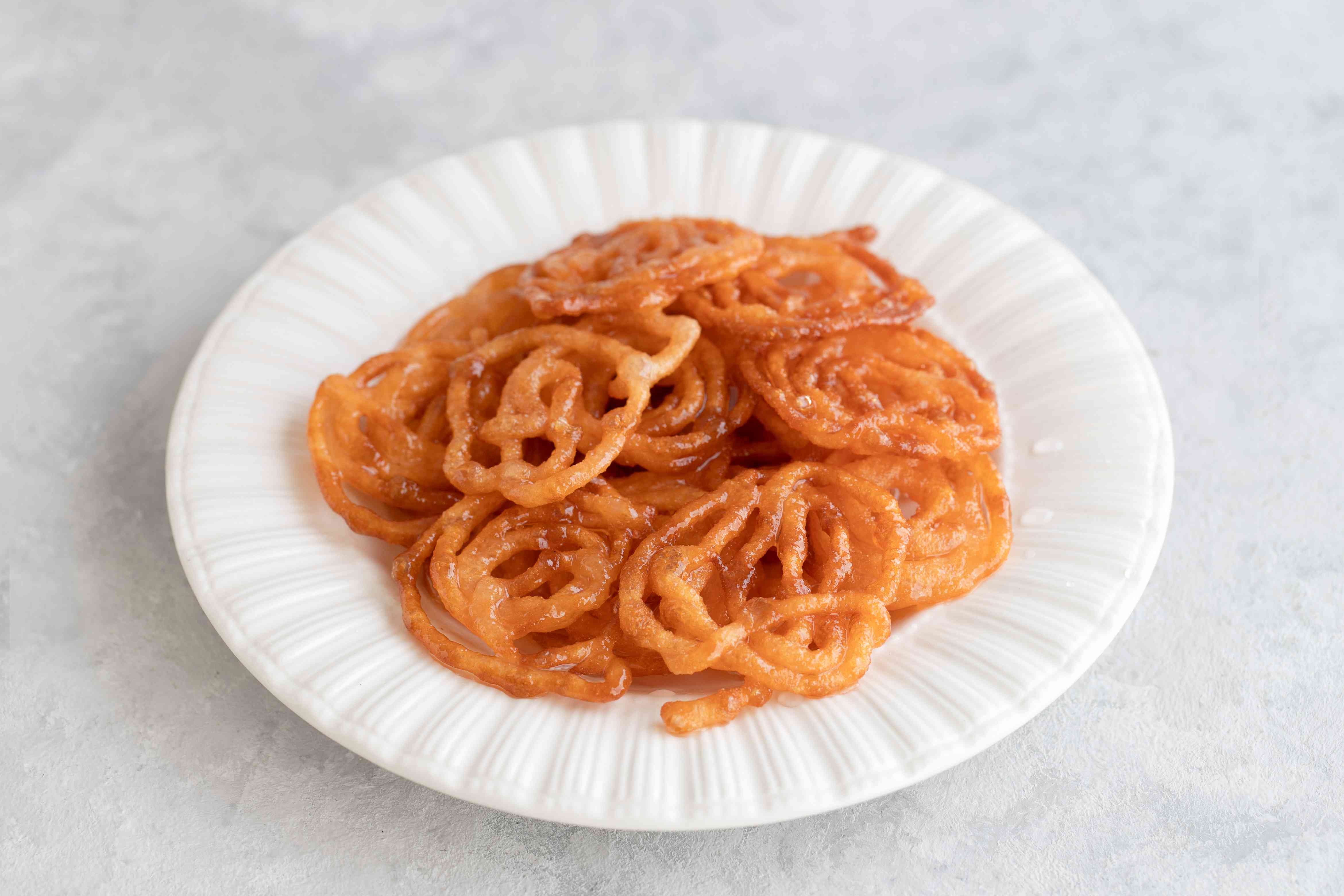 Jalebi Soaked in Saffron-Infused Sugar Syrup