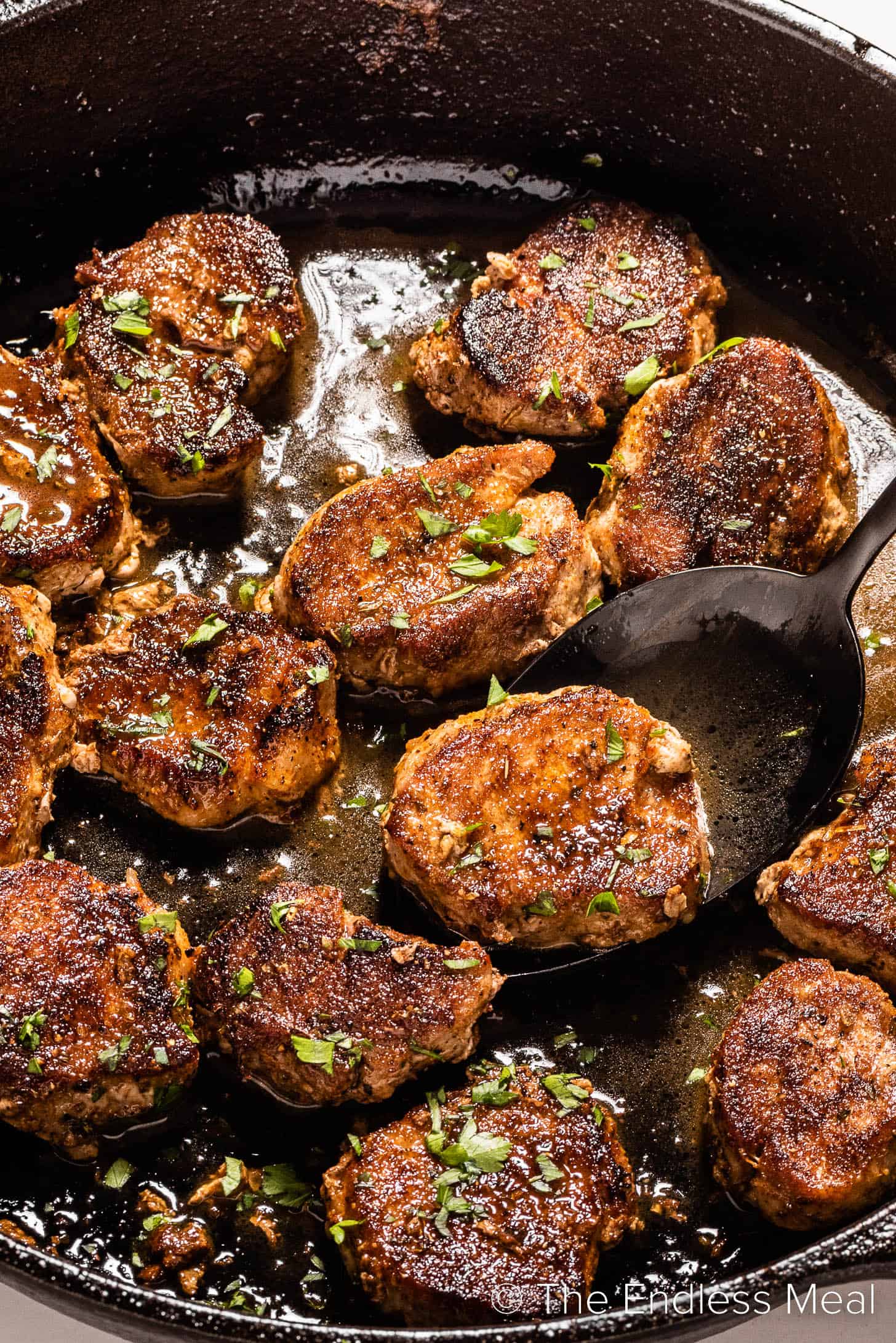 Pan-Seared Pork Medallions with Michigan Cherry Reduction