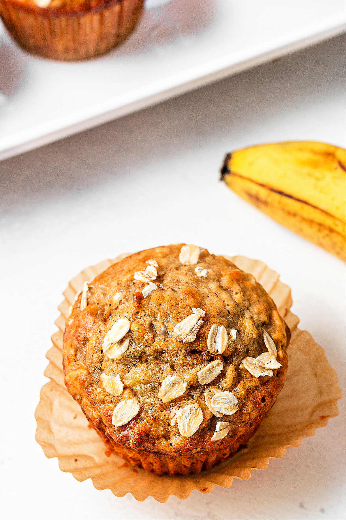 Soft Baked Mini Banana Oat Muffins