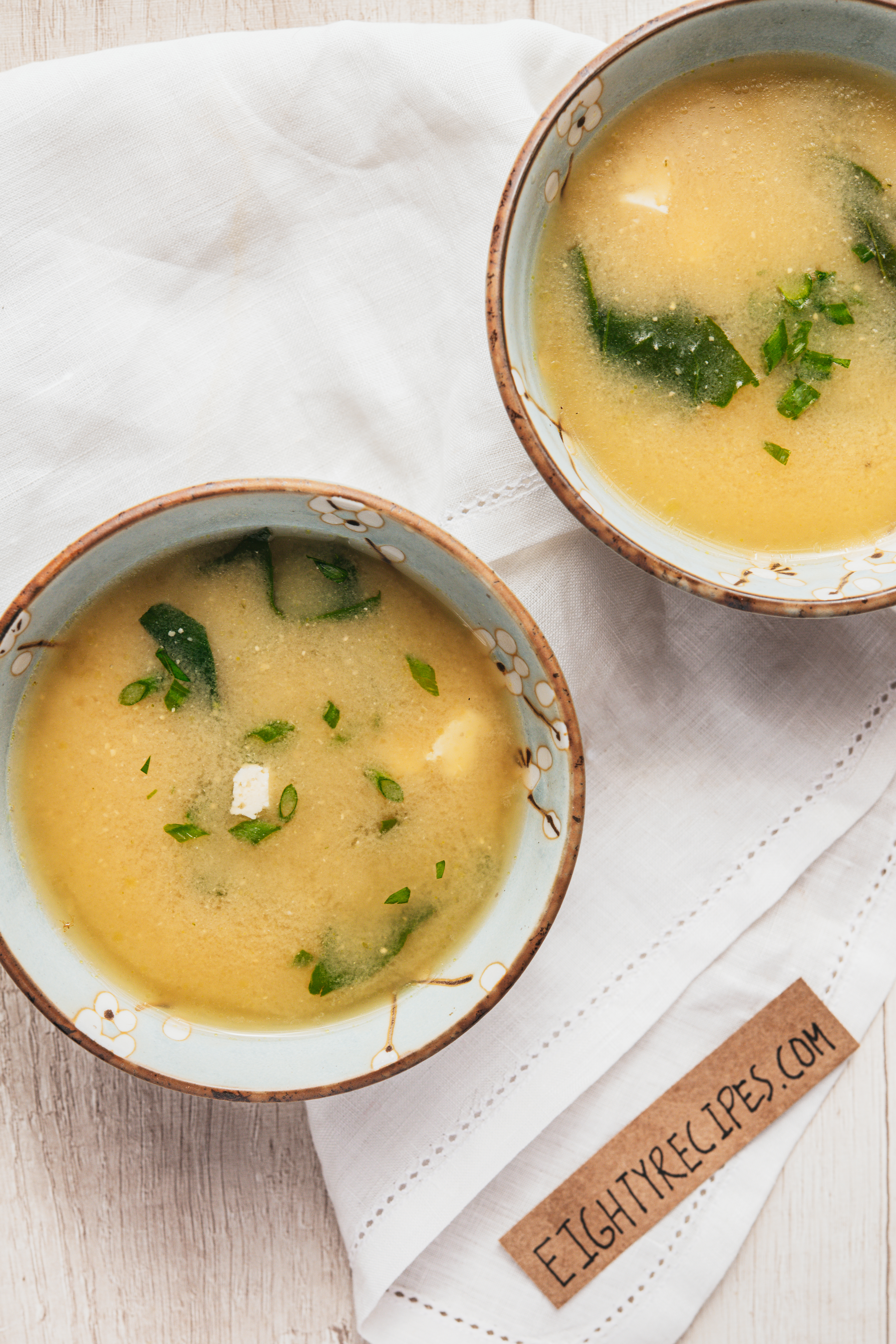 Optics Miso Soup with Tofu and Greens
