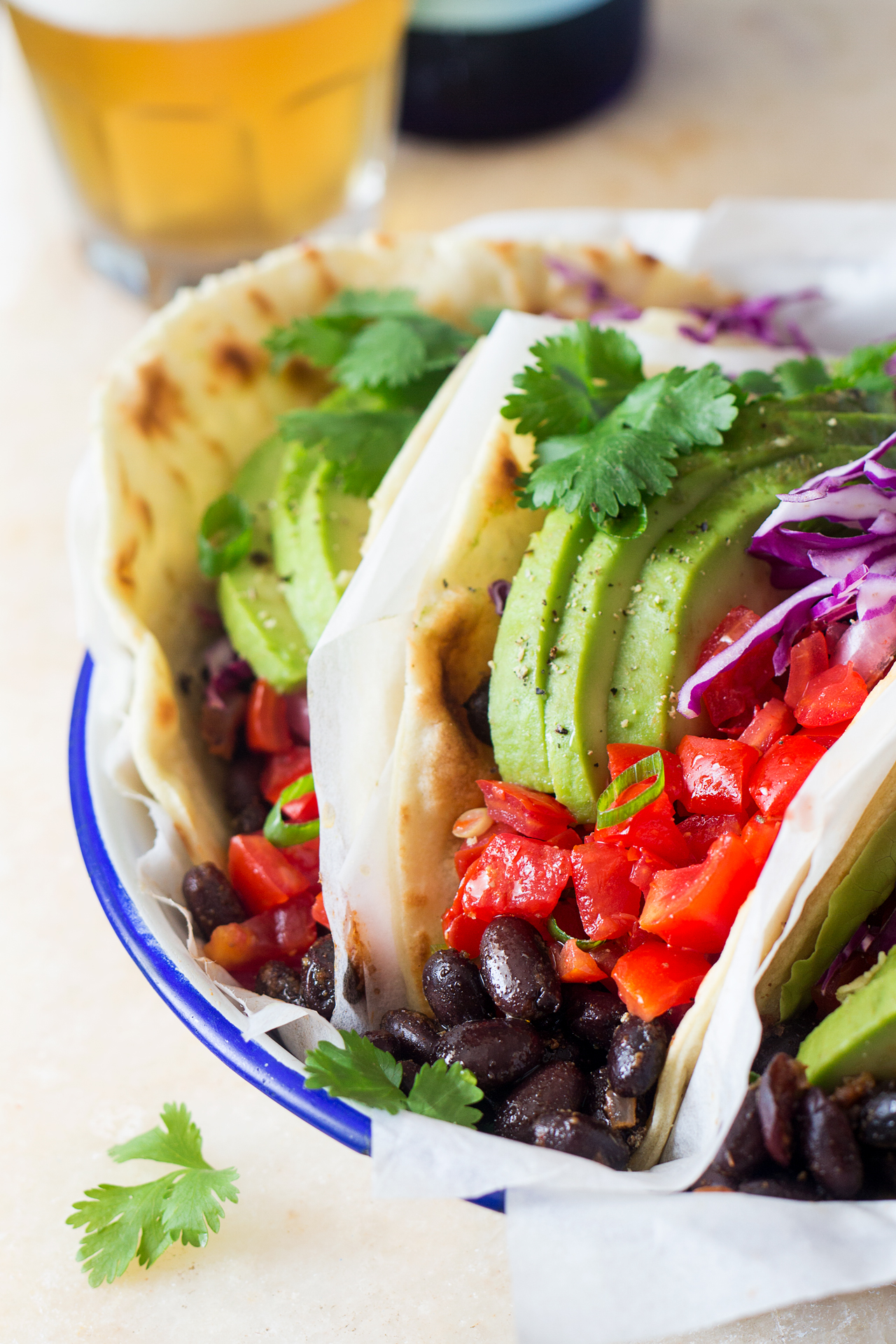 Portland Food Cart-Inspired Vegan Black Bean Tacos
