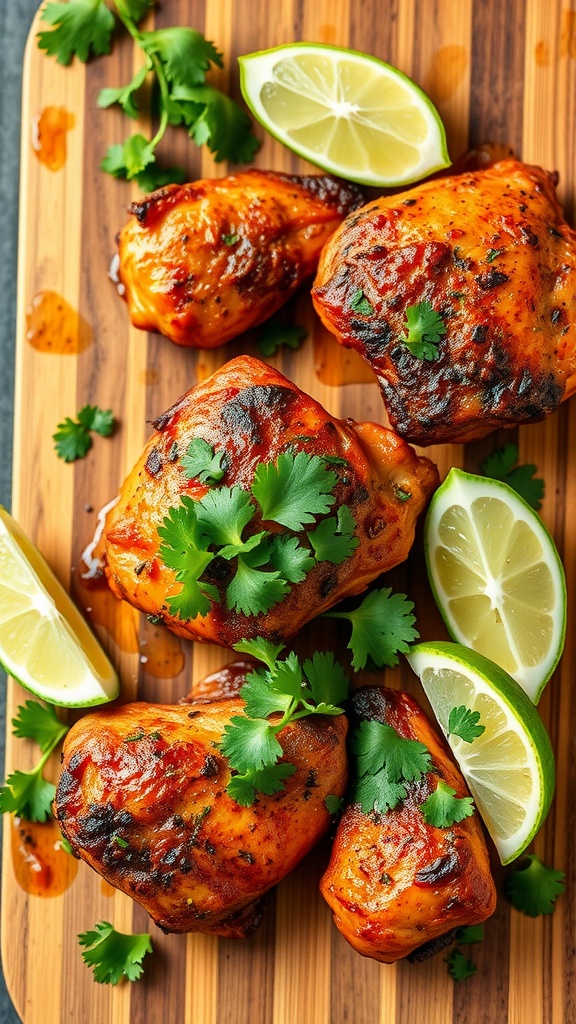 Smoked Chipotle Chicken Thighs with Citrus Marinade