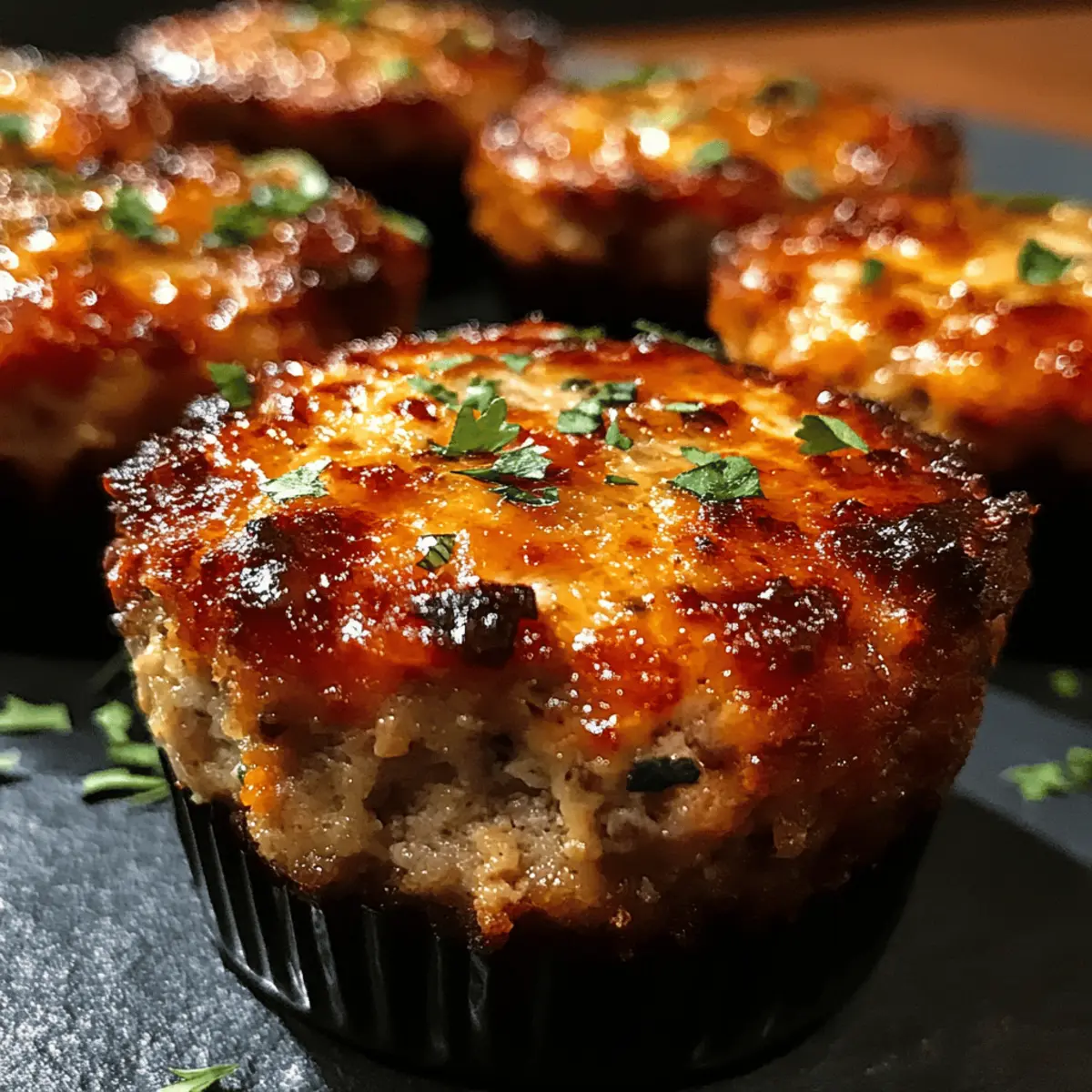 Turkey and Veggie Mini Meatloaf Muffins