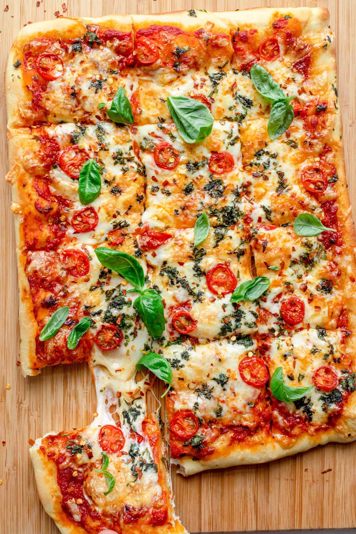 Detroit-Style Crispy Pan Pizza with Caramelized Onions
