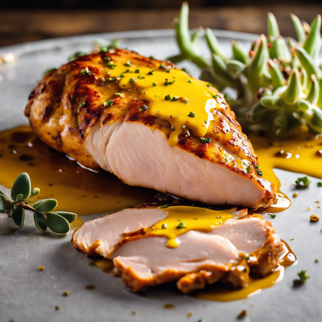 Pan-Seared Chicken with Spicy Honey Mustard Glaze