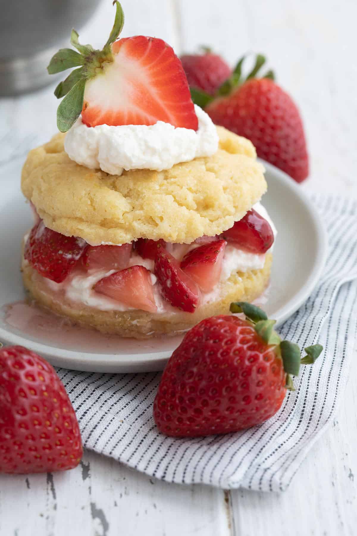 Mixed Berry Shortcake with Whipped Vanilla Cream