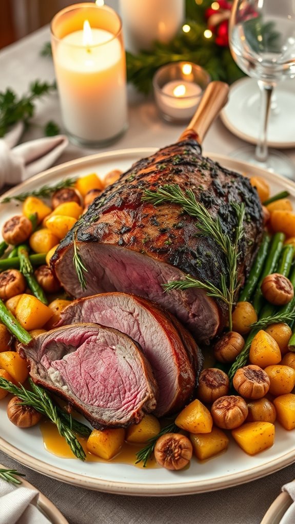French-Inspired Herb-Roasted Lamb with Garlic and Rosemary