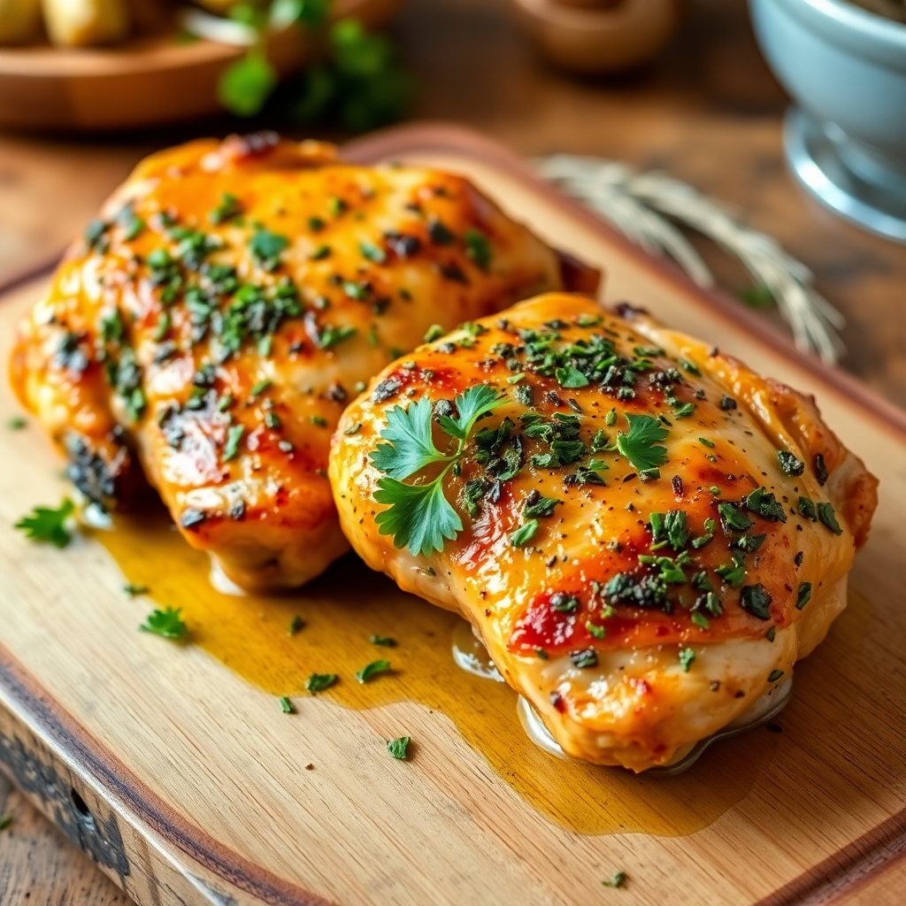 Genuine Herb-Crusted Chicken Thighs
