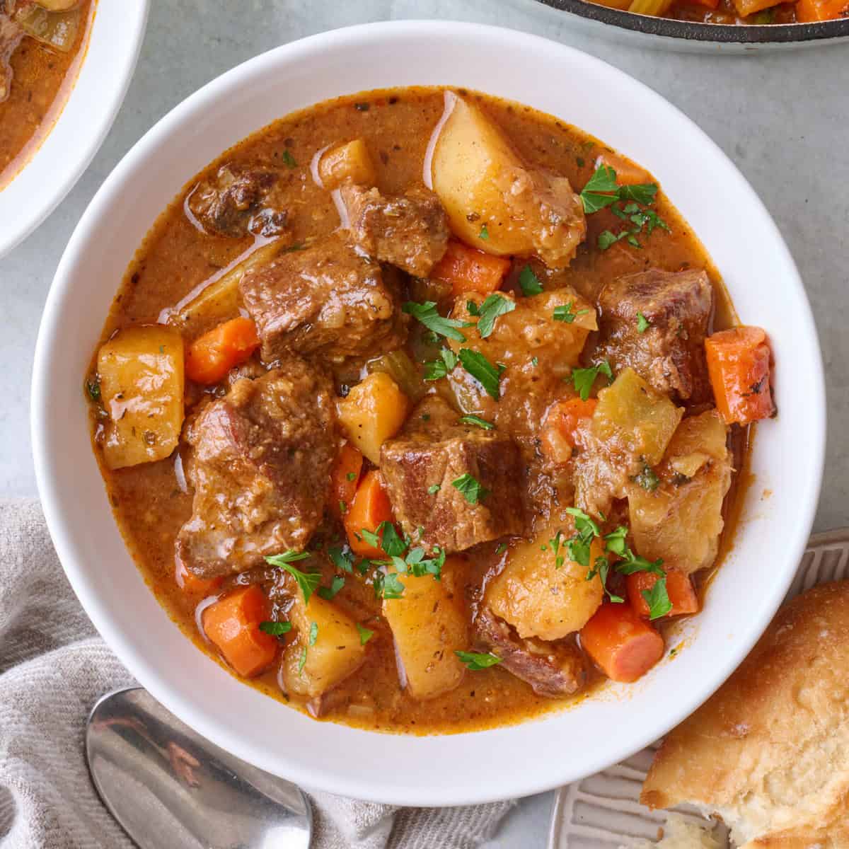 Slow-Cooked Kangaroo Stew with Native Pepperberries and Root Vegetables