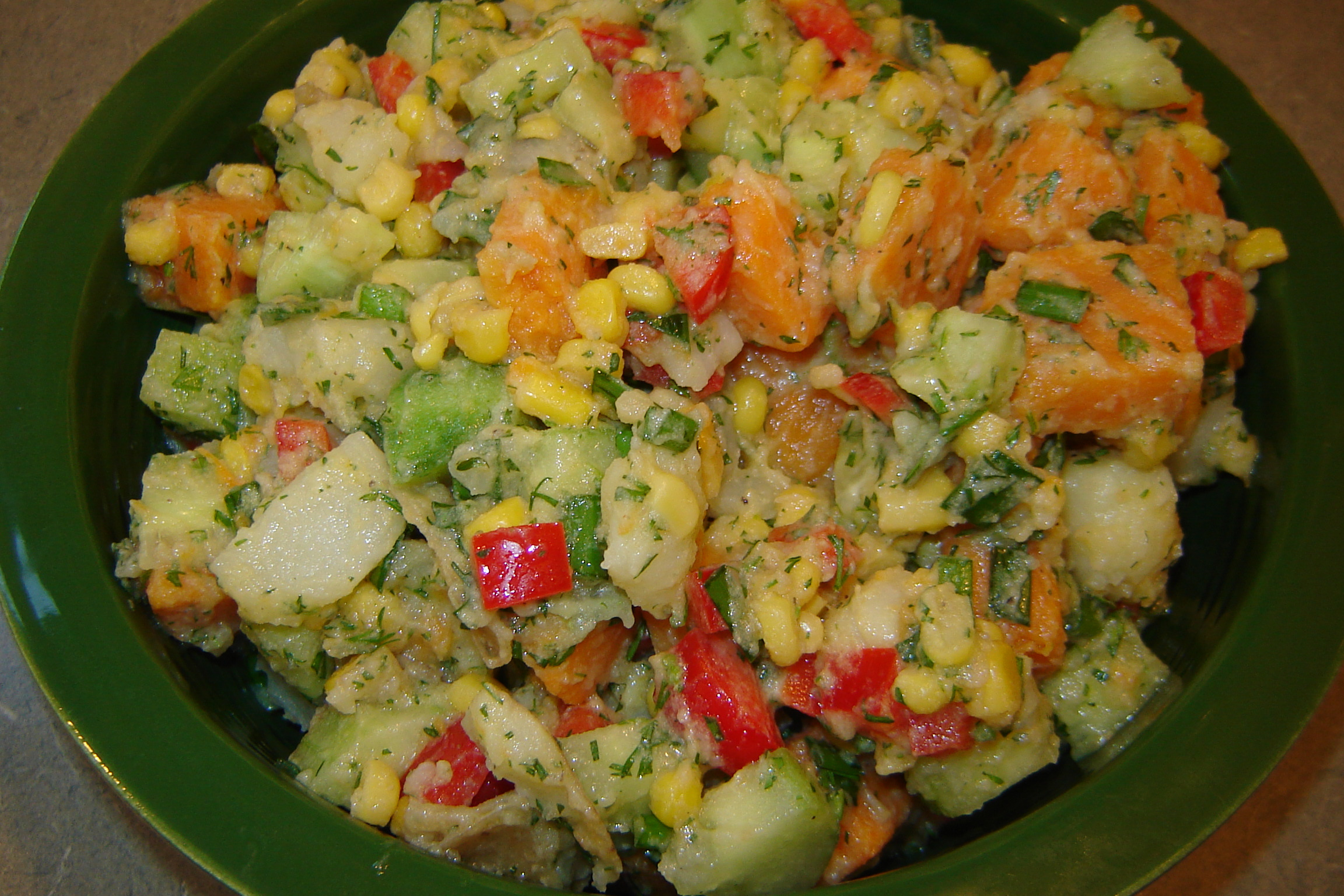 Spiced Island Sweet Potato and Black Bean Salad