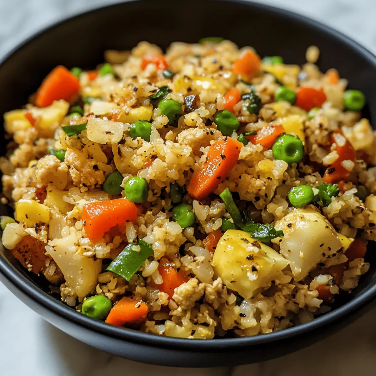 Stir-Fried Cauliflower Rice with Ginger and Scallions