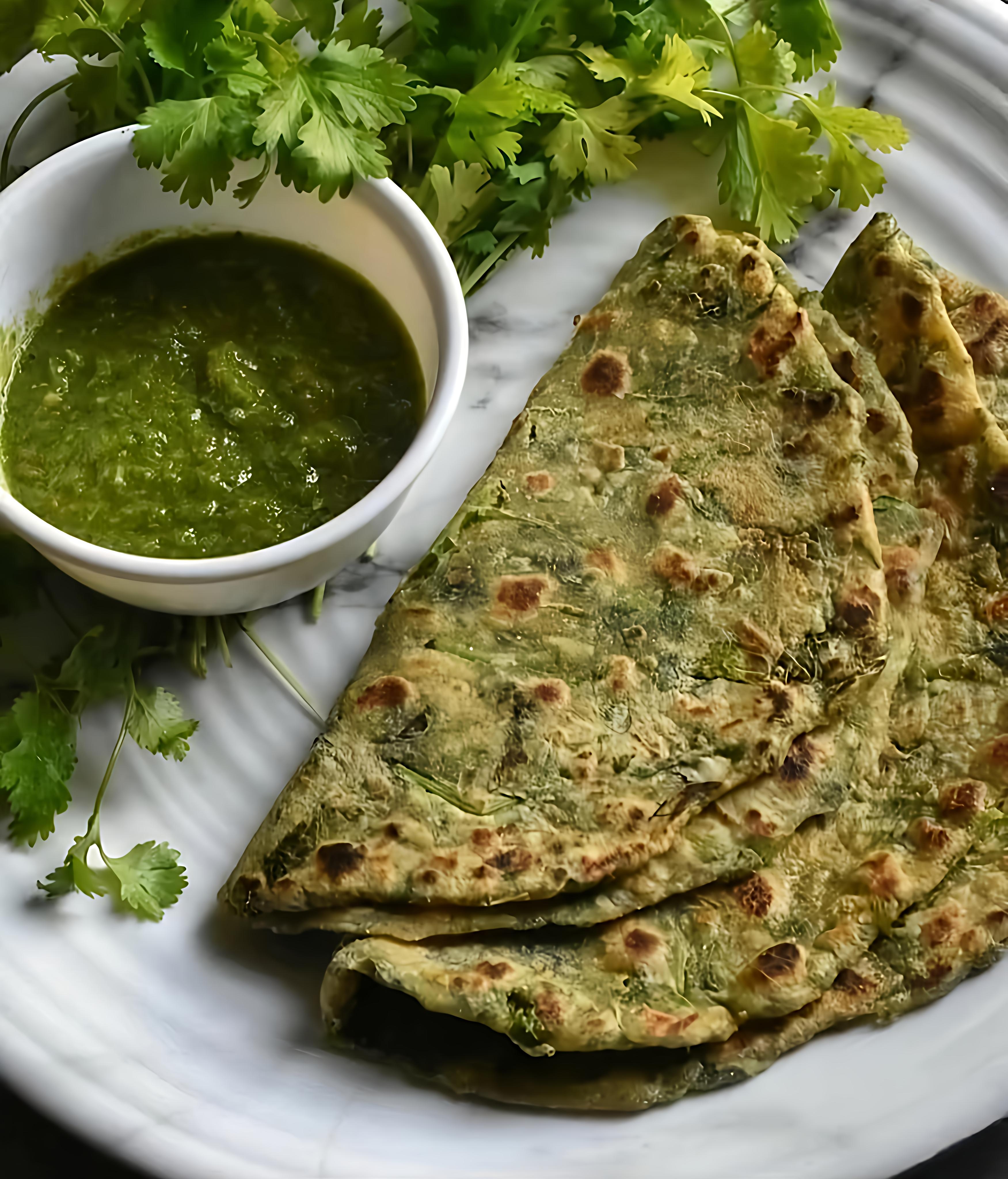 Crisp Pan-Fried Gujarati Thepla with Fenugreek