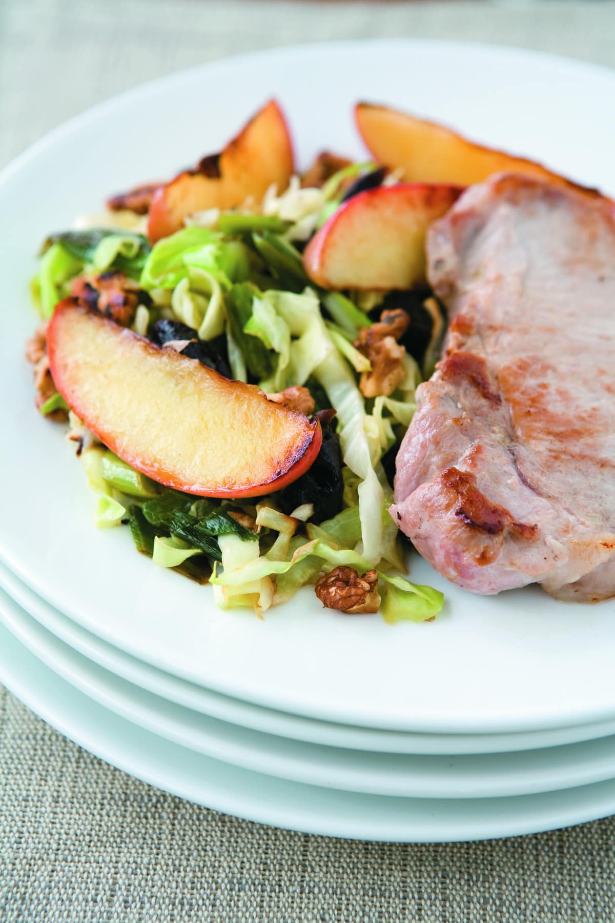 Maple-Glazed Pork Tenderloin with Michigan Apple Slaw