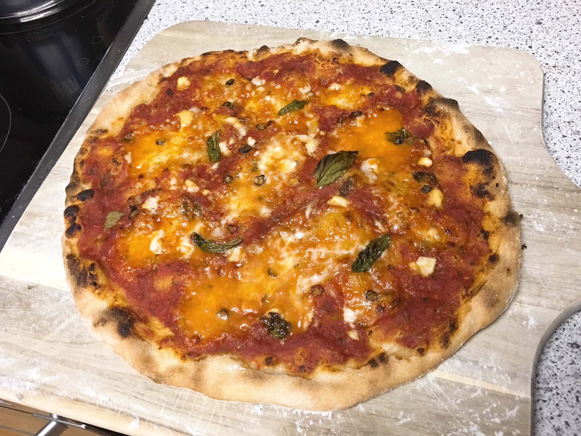 Authentic Neapolitan Margherita Pizza