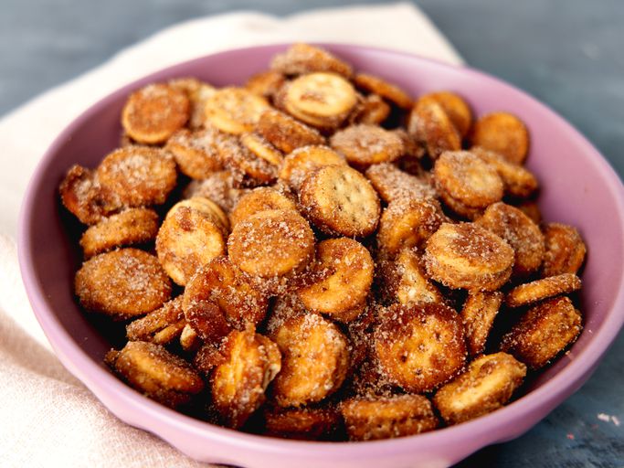 Spiced Mango Churro Bites with Cinnamon Sugar