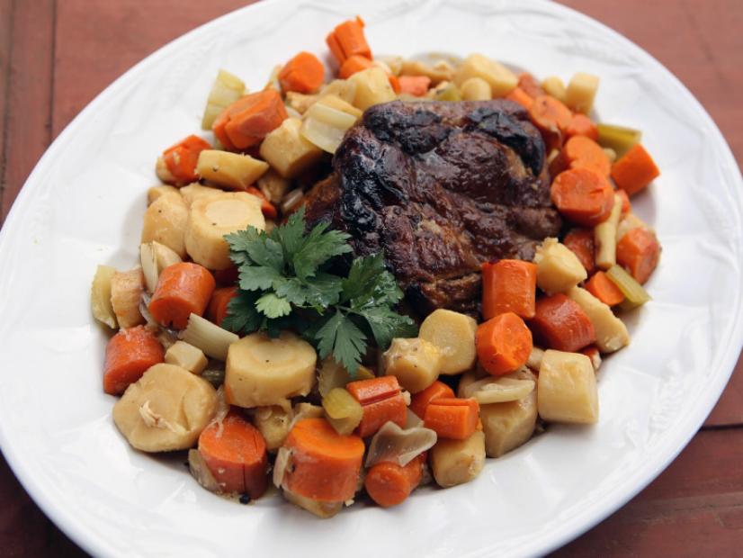 Historical Herb-Roasted Pork with Root Vegetables
