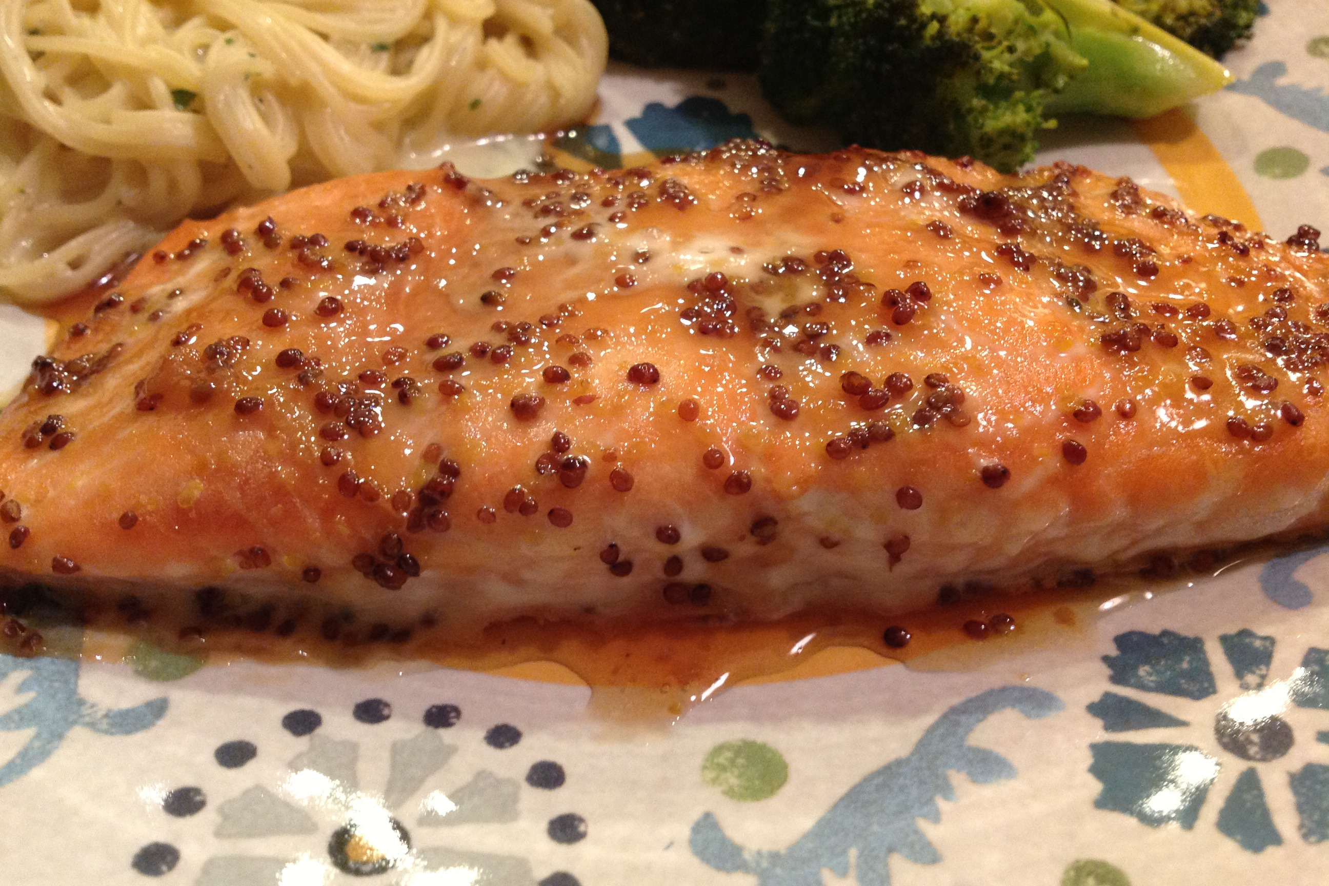 Pan-Seared Trout with Maple-Dijon Glaze and Sautéed Michigan Apples
