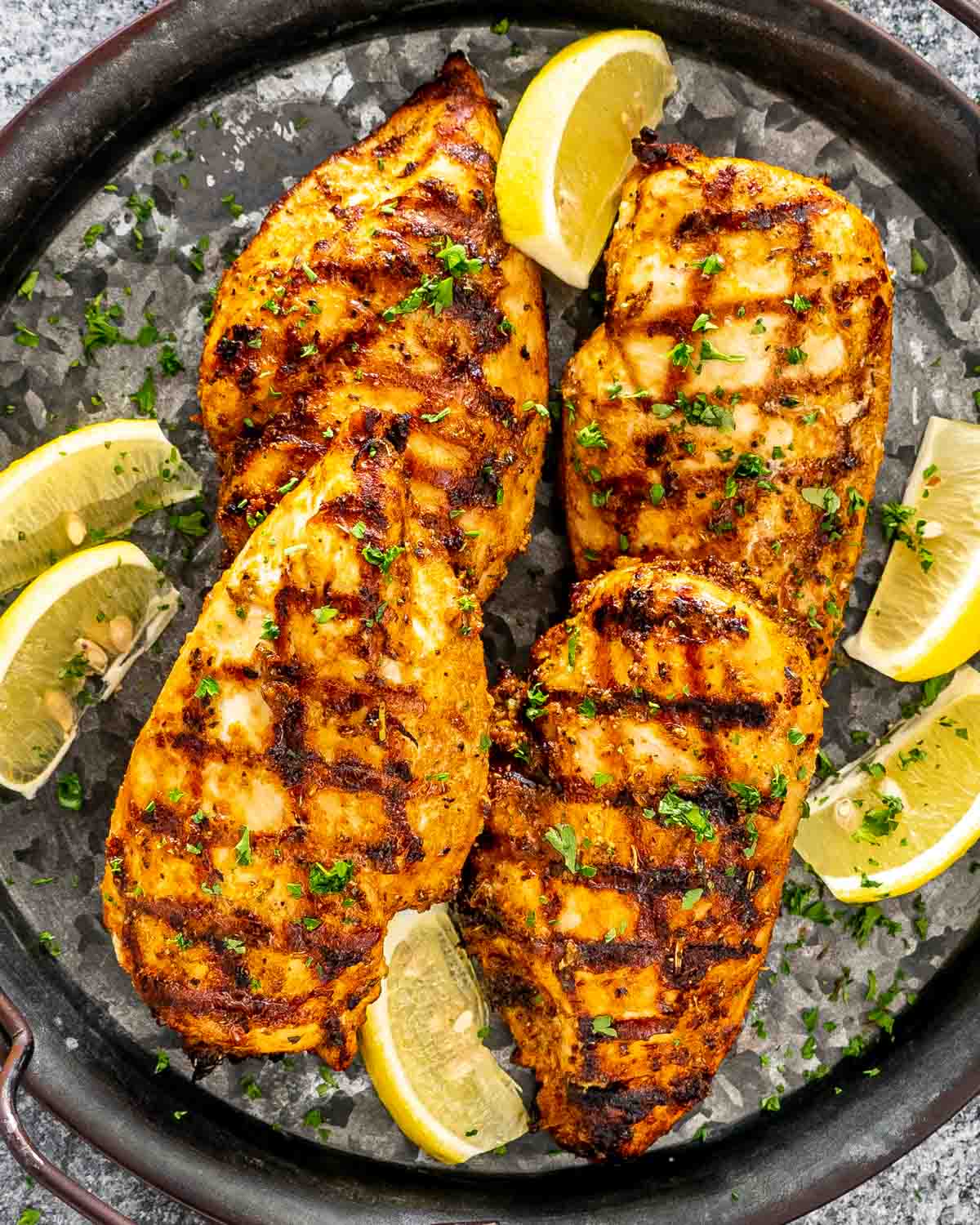 Citrus-Marinated Grilled Chicken with Summer Herb Chimichurri