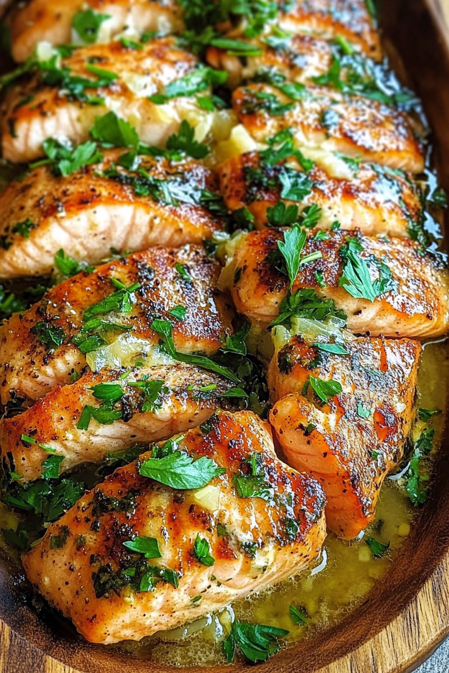 Pan-Seared Trout with Lemon Butter and Herb Salad