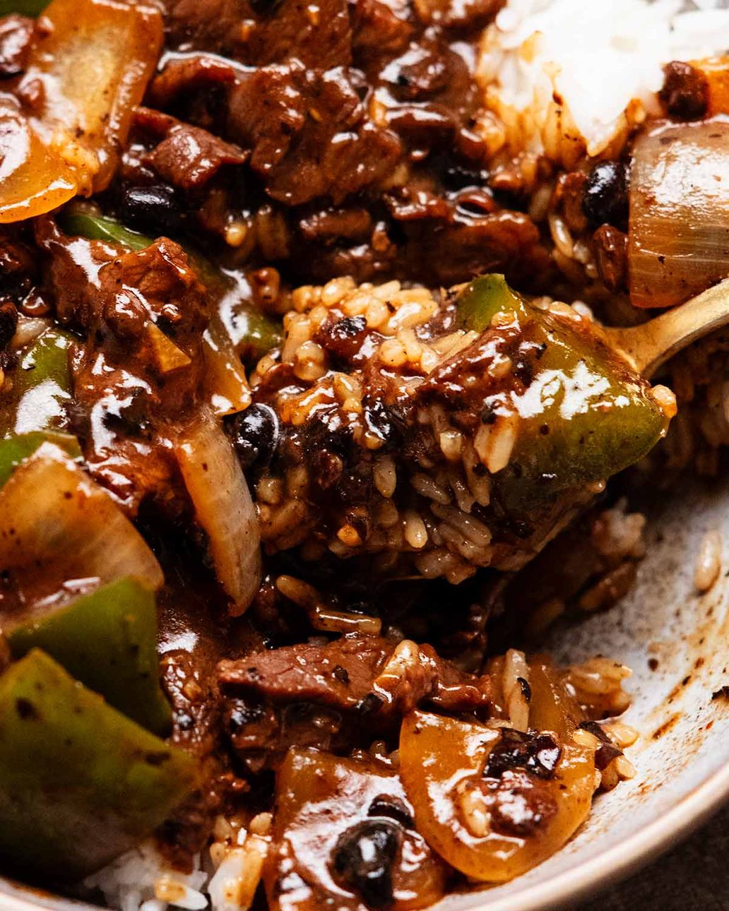 Slow-Cooked Beef with Black Beans and Farofa
