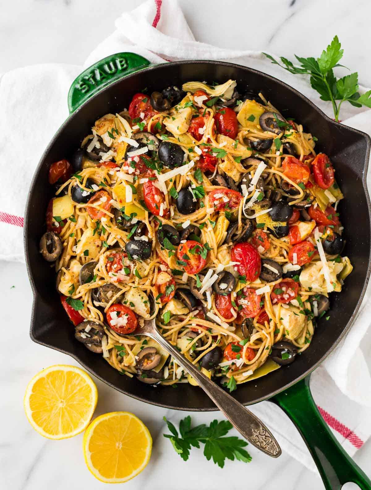 Oven-Roasted Mediterranean Vegetable Pasta