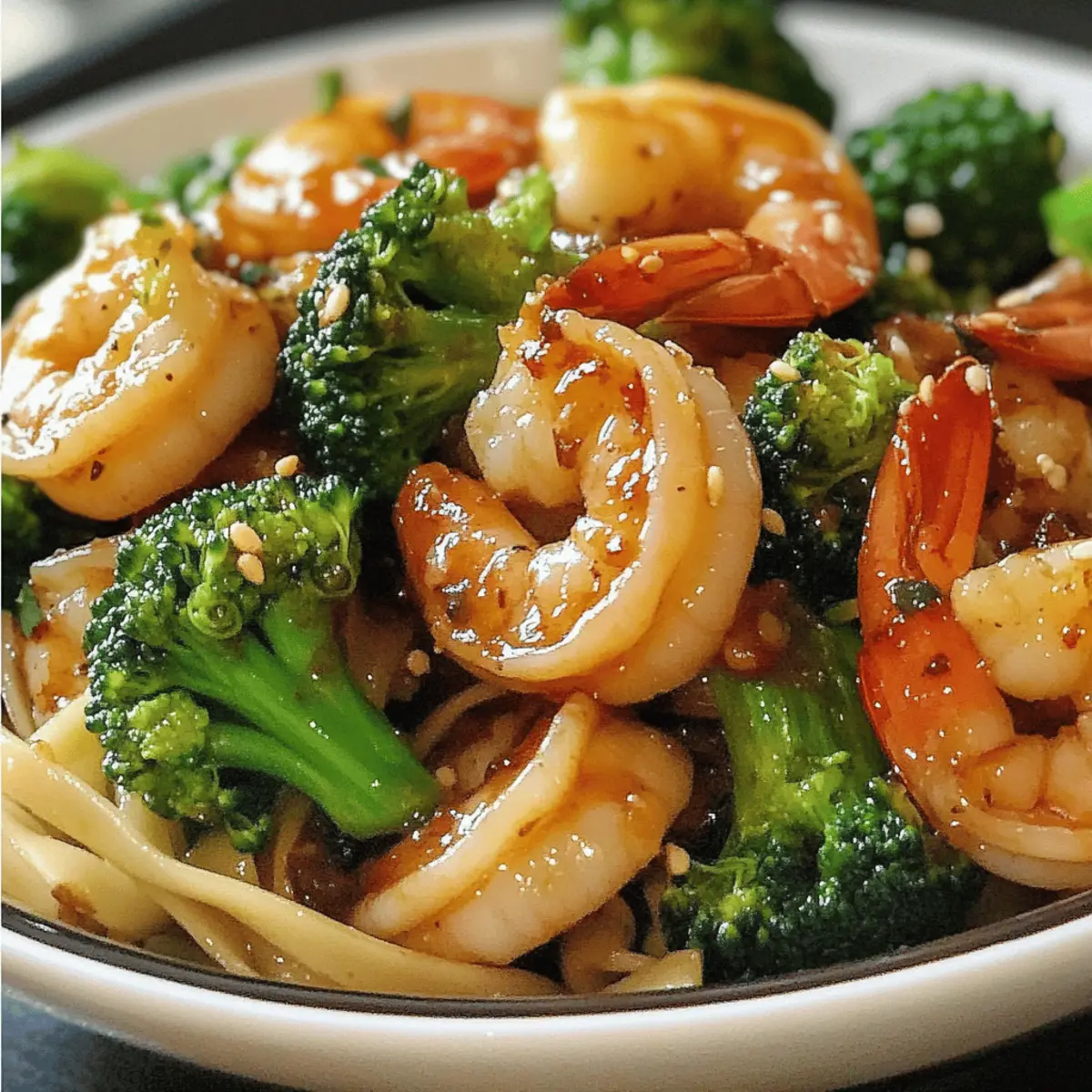 Sautéed Shrimp with Garlic-Chili Broccoli Rabe
