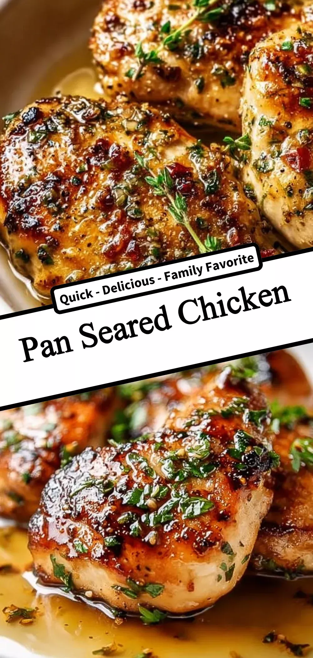 Pan-Seared Chicken with White Pepper and Dusting of Toasted Sesame