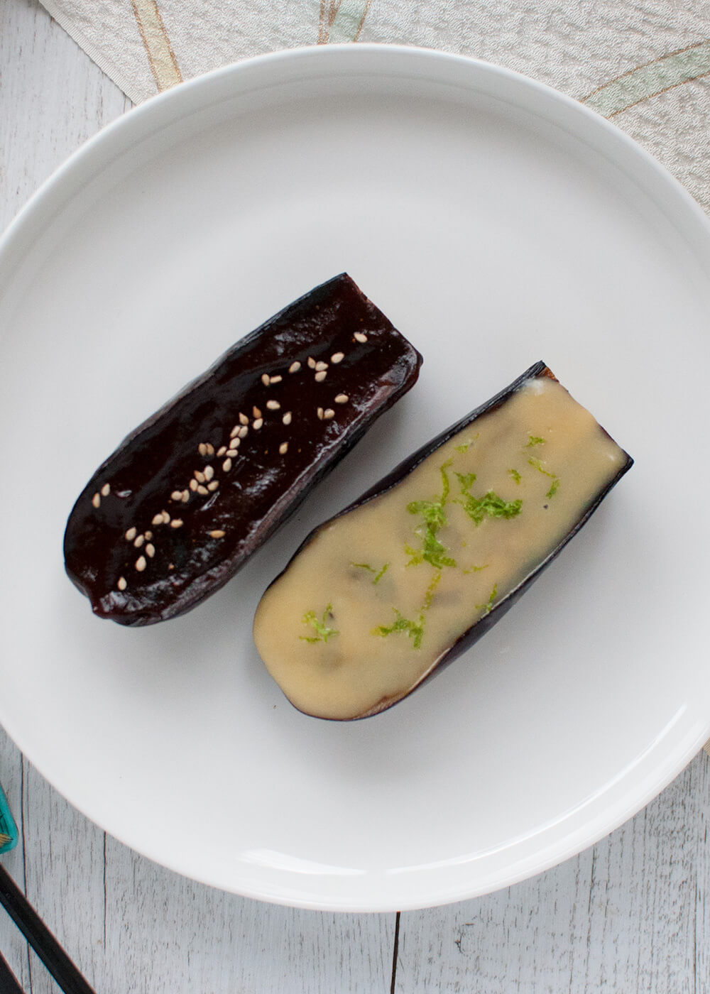 Miso-Glazed Eggplant with Toasted Sesame Dust