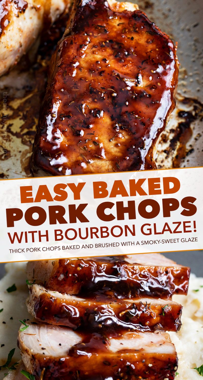 Pan-Seared Pork Chop with Maple Bourbon Glaze