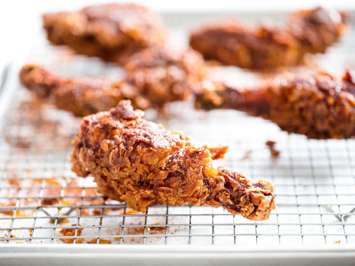 Stav’s Diner-Style Crispy Fried Chicken with Spicy Honey Glaze