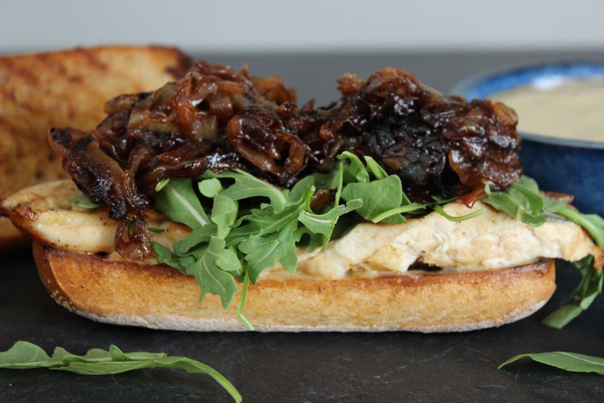 Cap City-Inspired Classic Chicken Sandwich with Garlic Aioli