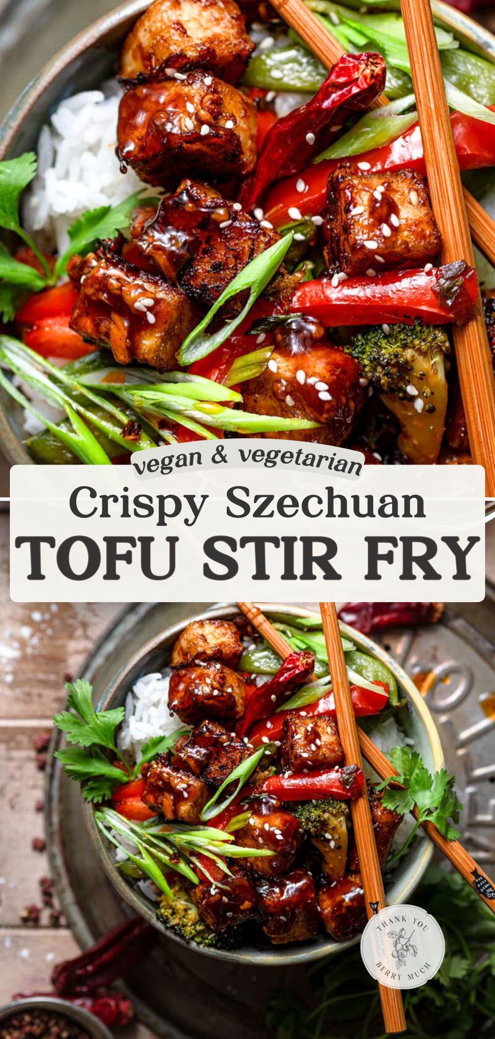 Sichuan-Style Spicy Tofu Stir Fry with Peanuts and Scallions
