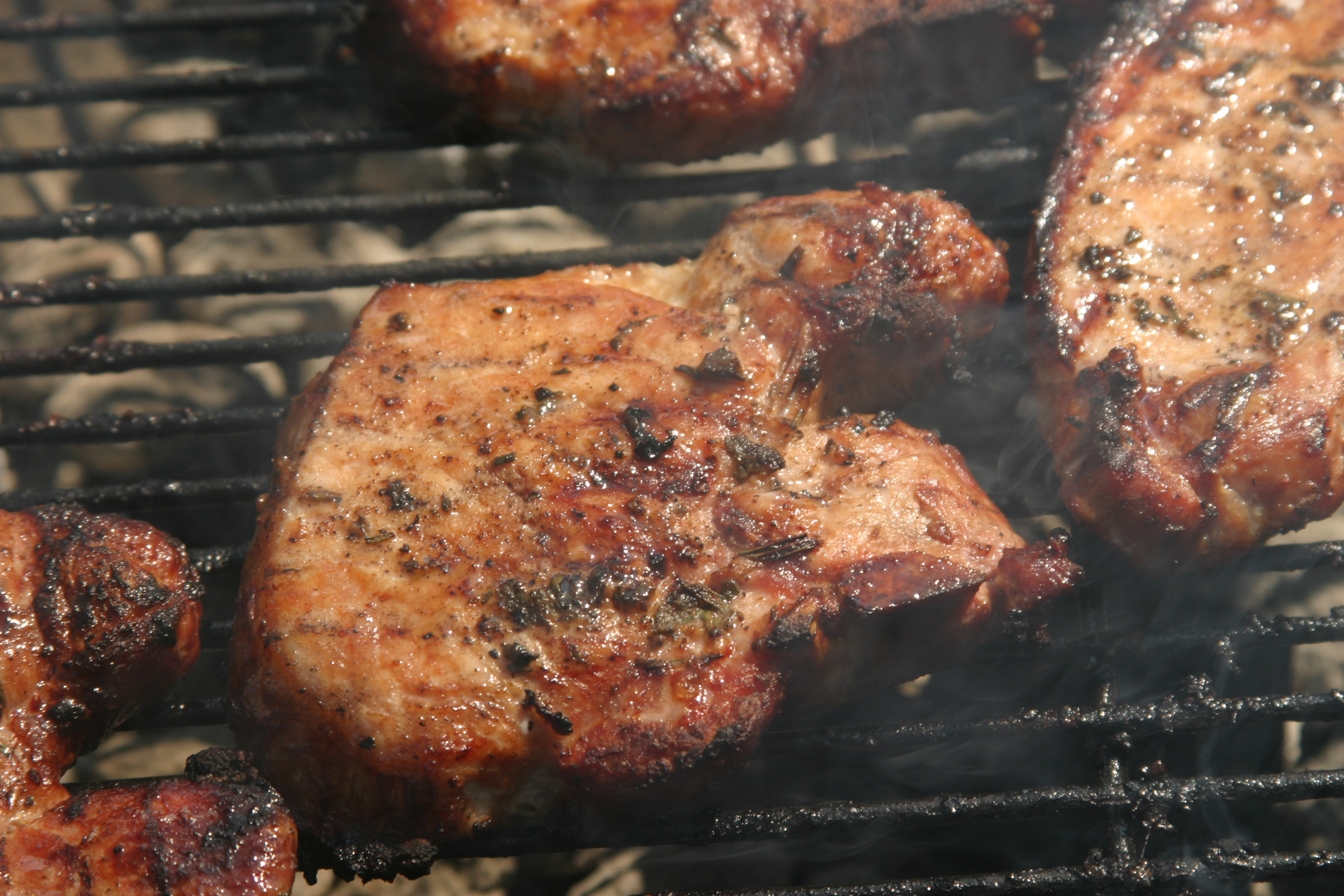 Dodge-Spiced Grilled Pork Chops with White Dust Rub