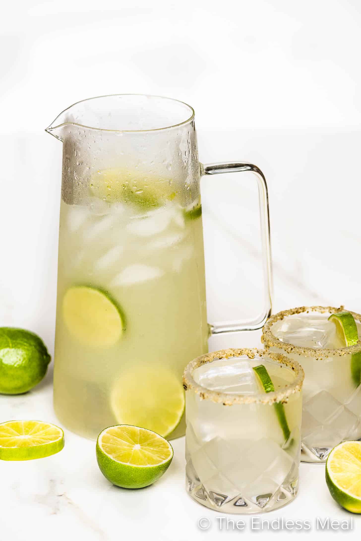 Party-Size Margarita Pitcher with 3-2-1 Ratio