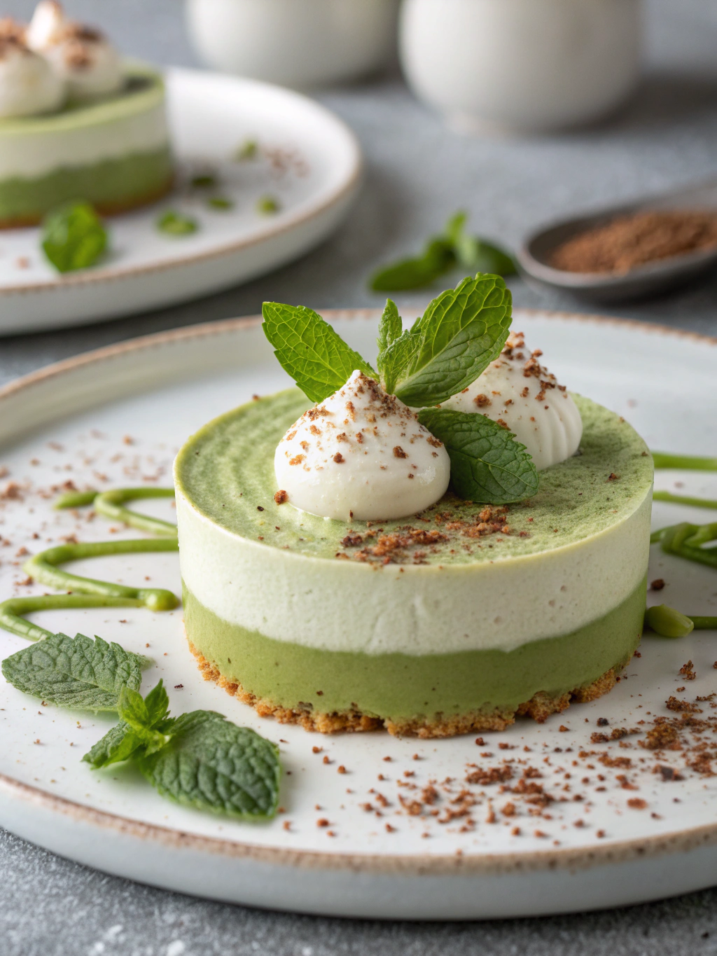 Hyperleveled Matcha White Chocolate Mousse