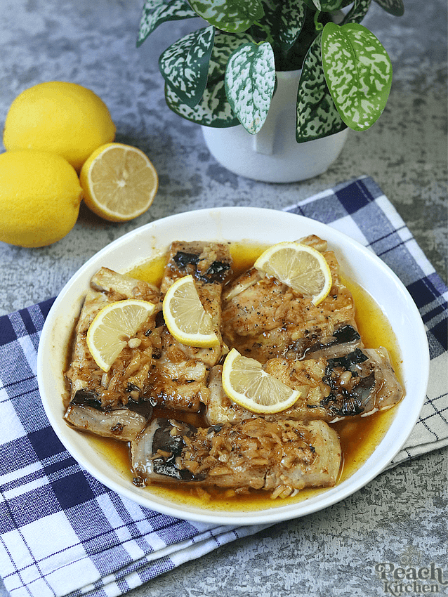 Garlic Butter Bangus (Milkfish) Fillet with Calamansi