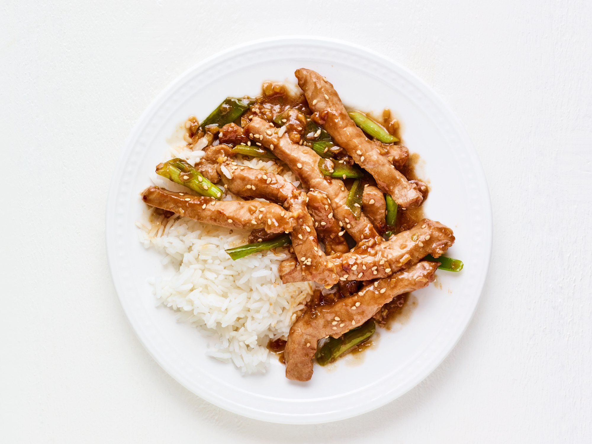 Stir-Fried White Pepper Pork with Garlic and Scallions