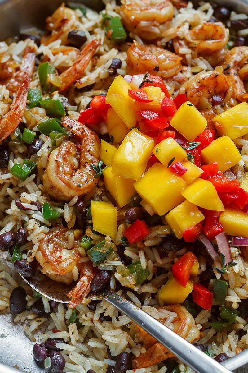 One-Pot Spicy Shrimp and Black Bean Rice