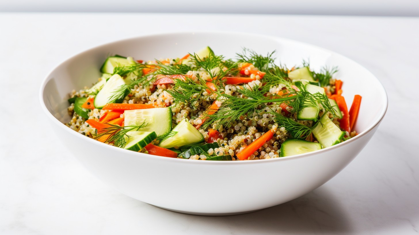 Dandruff-Defying Quinoa Salad with Tea Tree Herb Vinaigrette