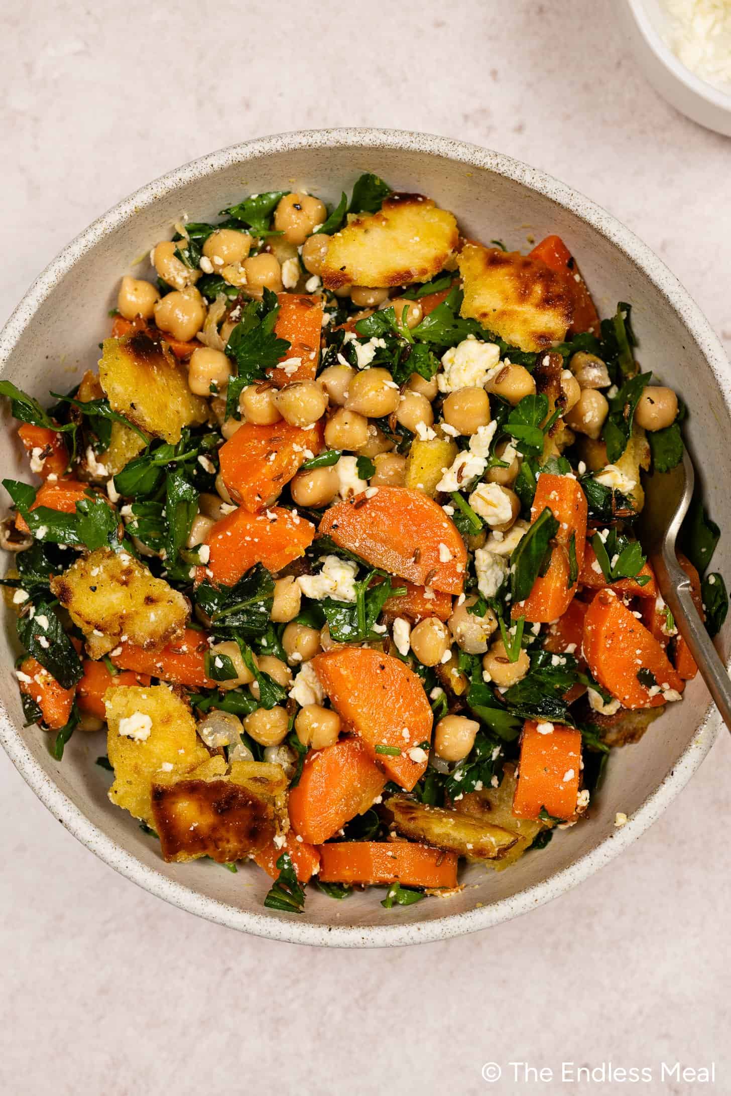 Roasted Chickpea and Cumin-Spiced Carrot Salad