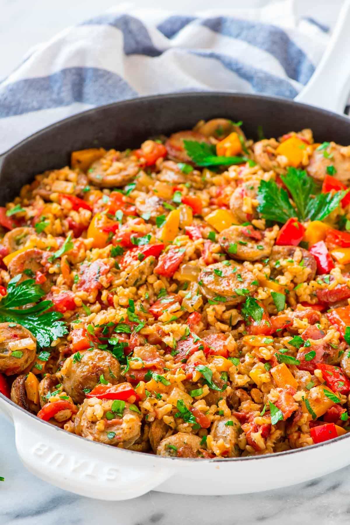 One-Pot Italian Sausage and Tomato Risotto