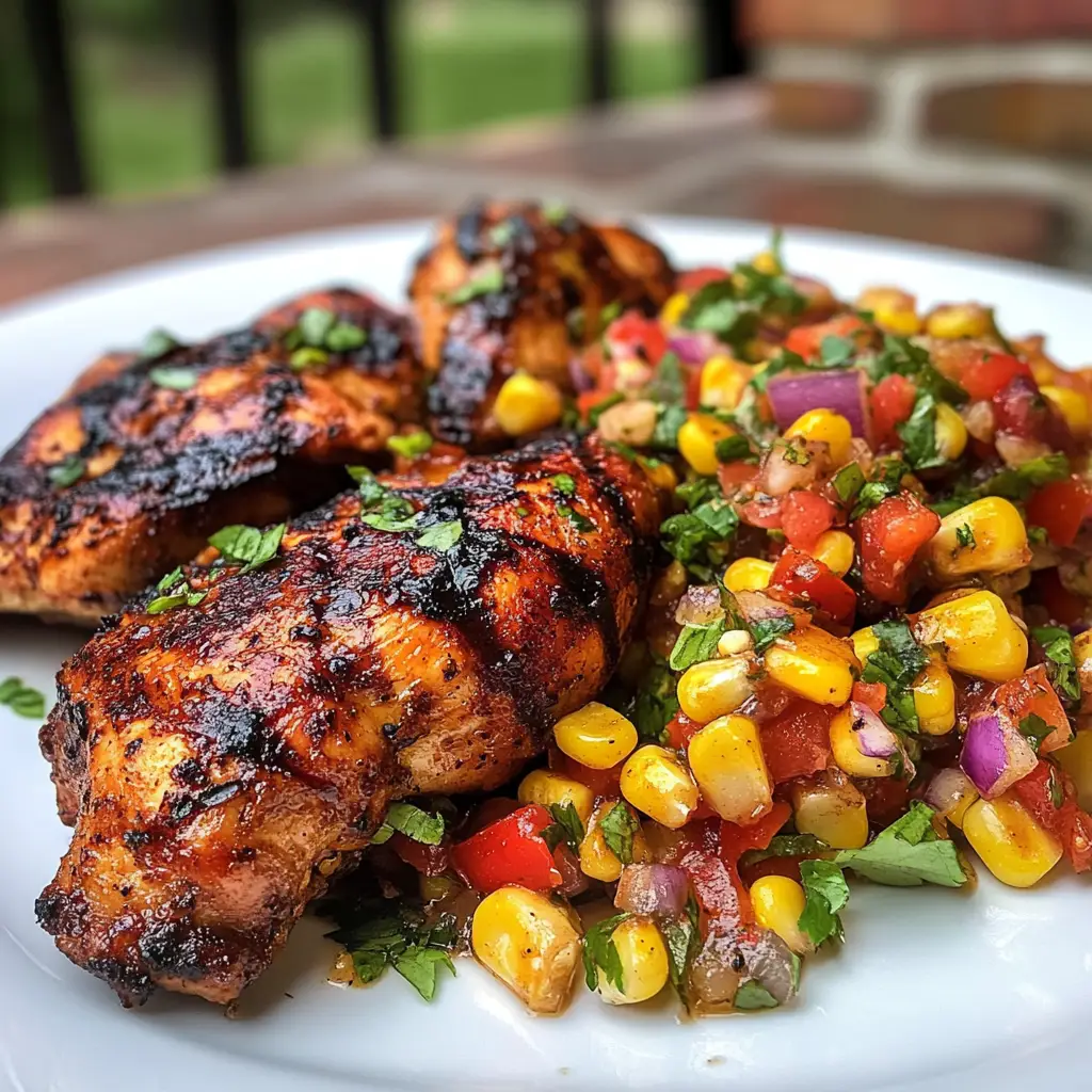 Grilled Southwestern Chicken with Charred Corn Salsa