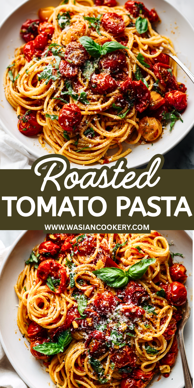 Italian Oven-Roasted Tomato and Basil Pasta