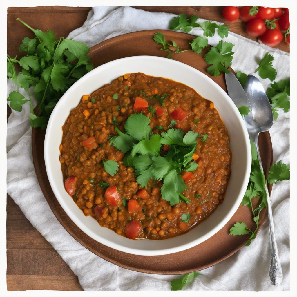 Spiced Ethiopian-Inspired Lentil and Vegetable Stir Fry