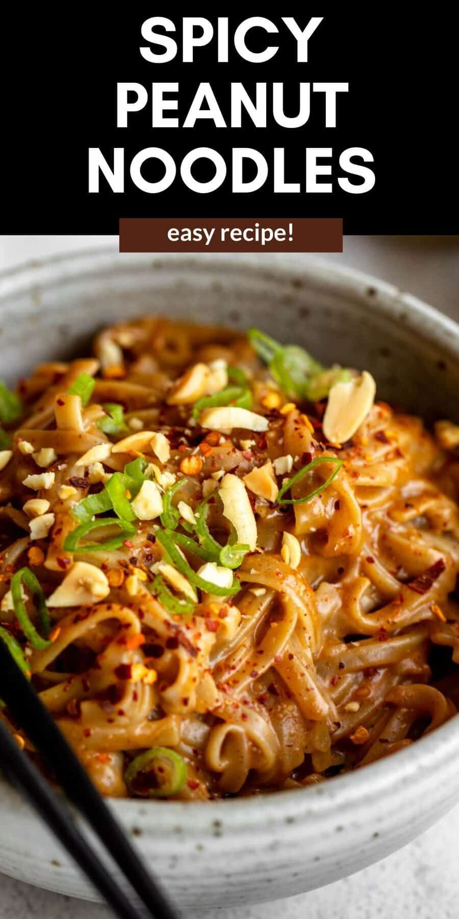 30-Minute Sweet and Spicy Peanut Noodles
