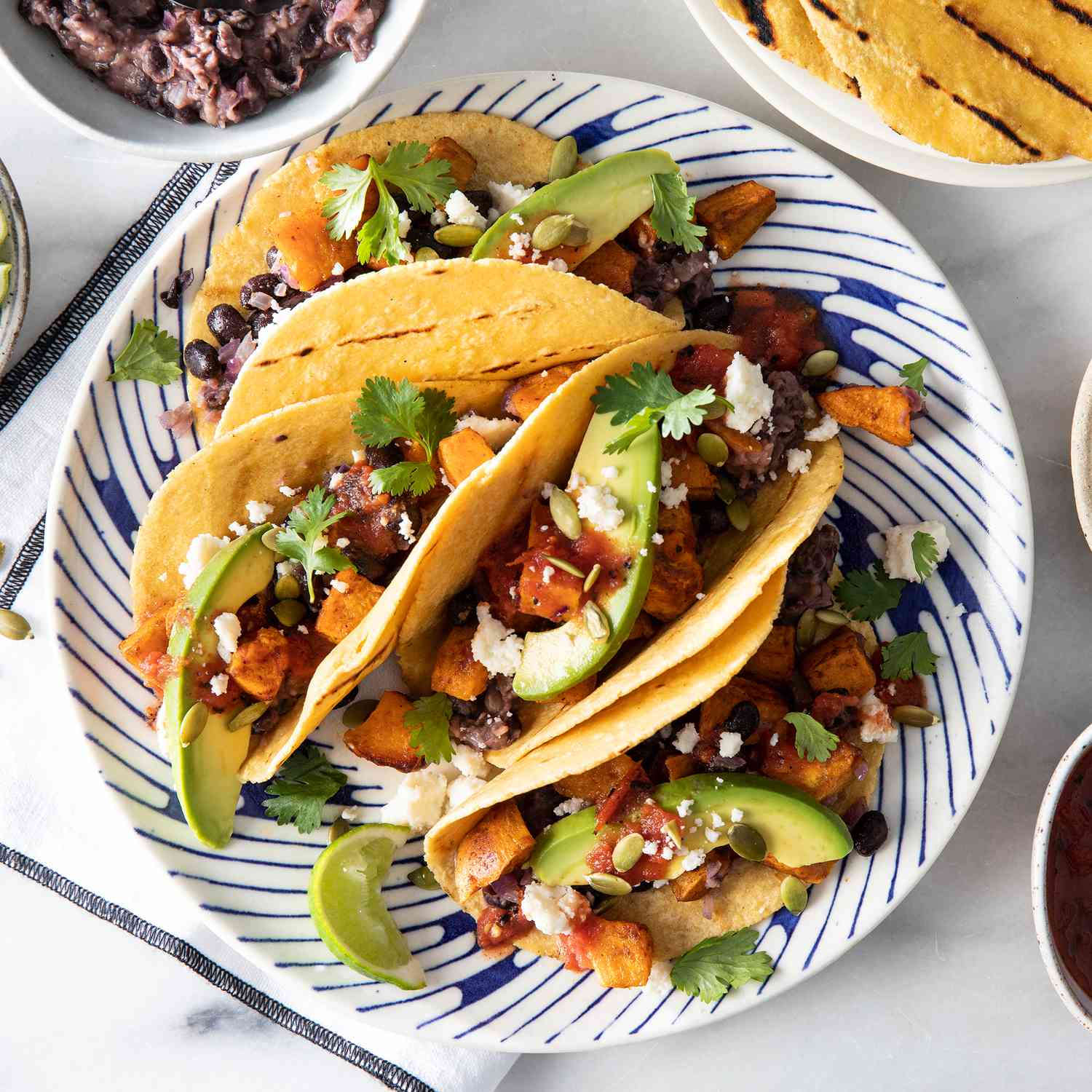 North Memphis Spiced Sweet Potato and Black Bean Tacos
