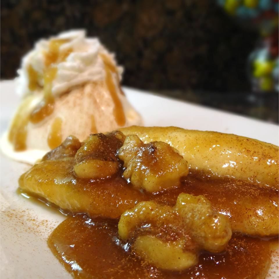 Glazed Caramelized Banana Dessert with Chocolate Drizzle