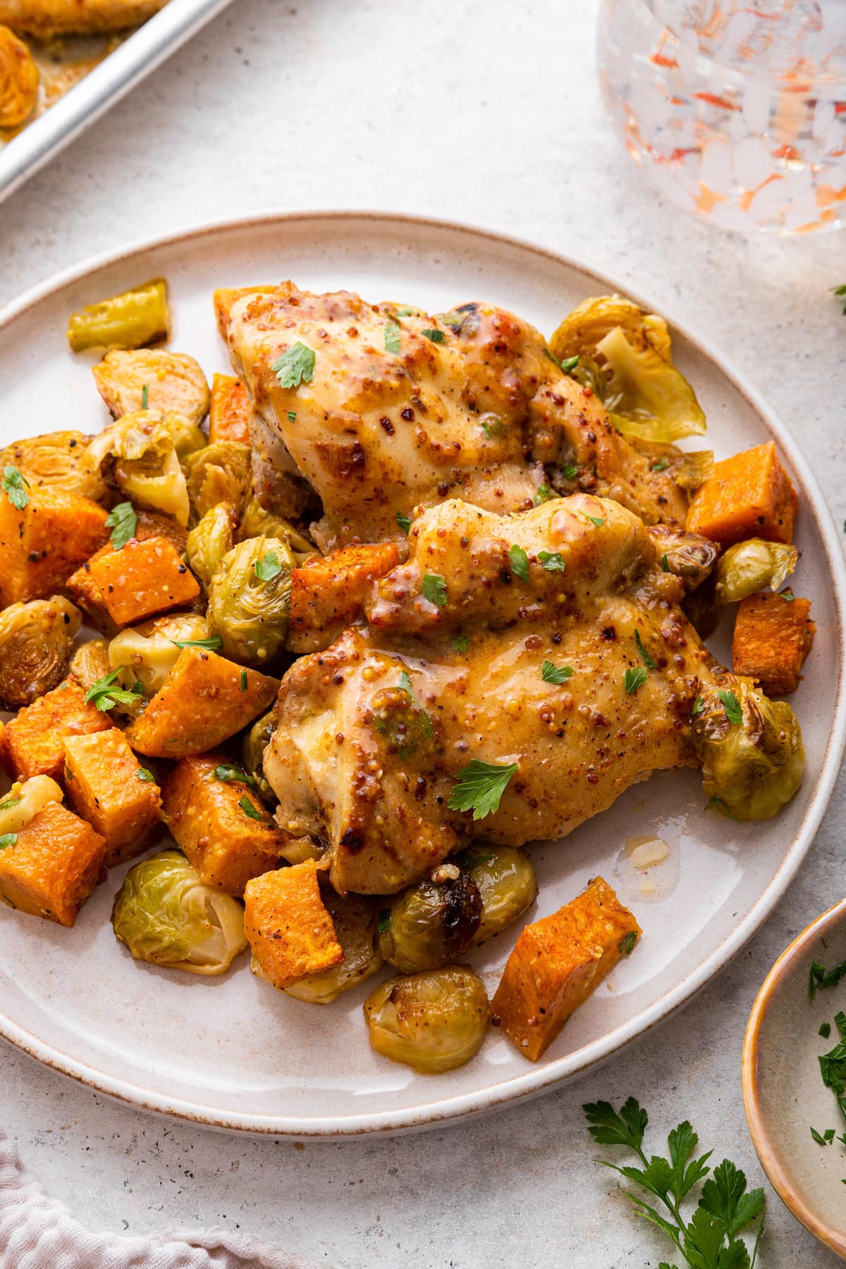 Pan-Seared Chicken with Caramelized Honey Mustard Glaze